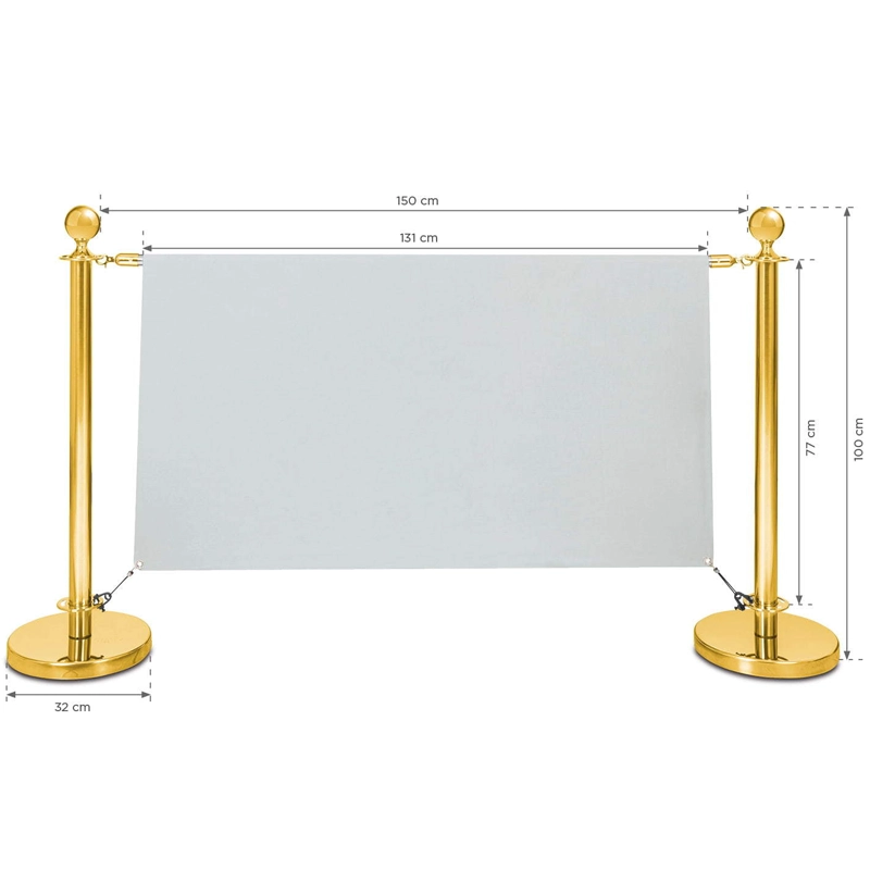 Banneres oszlop arany