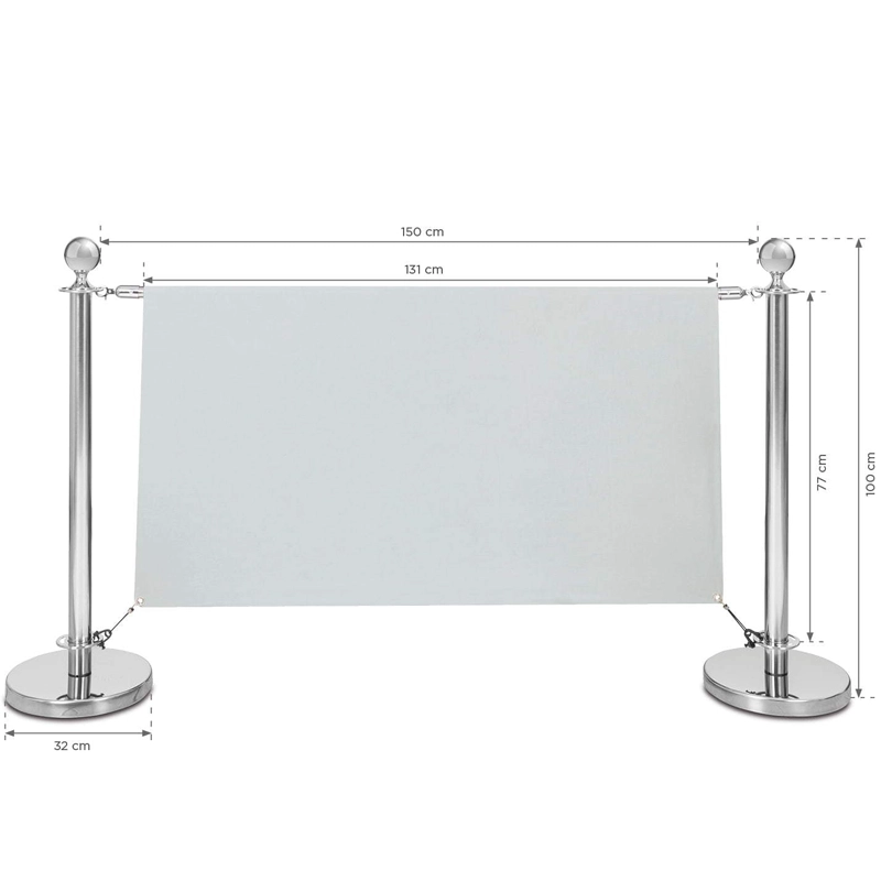 Banneres oszlop króm