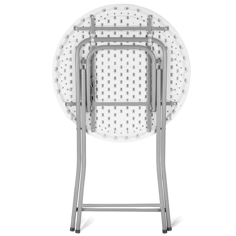 Kültéri koktélasztal, összecsukható, 80cm