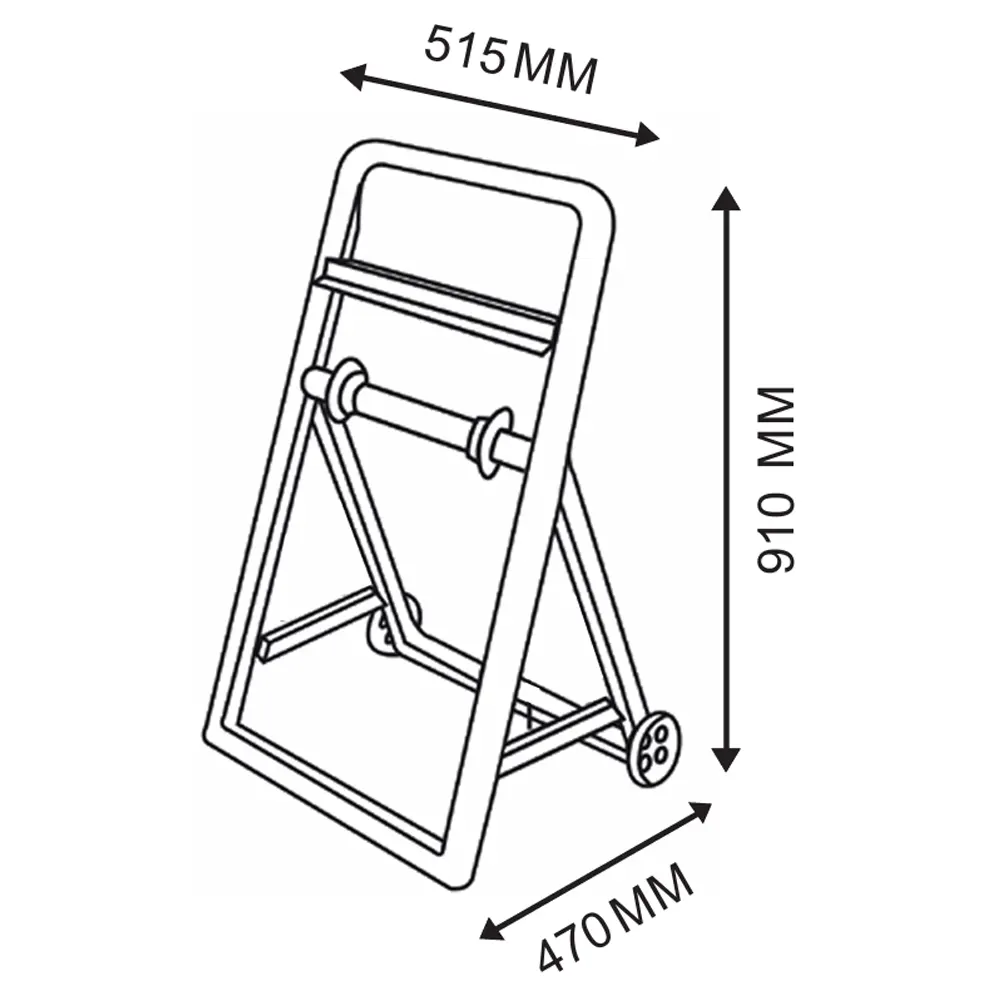 Clear+ ipari papírtekercs tartó, álló