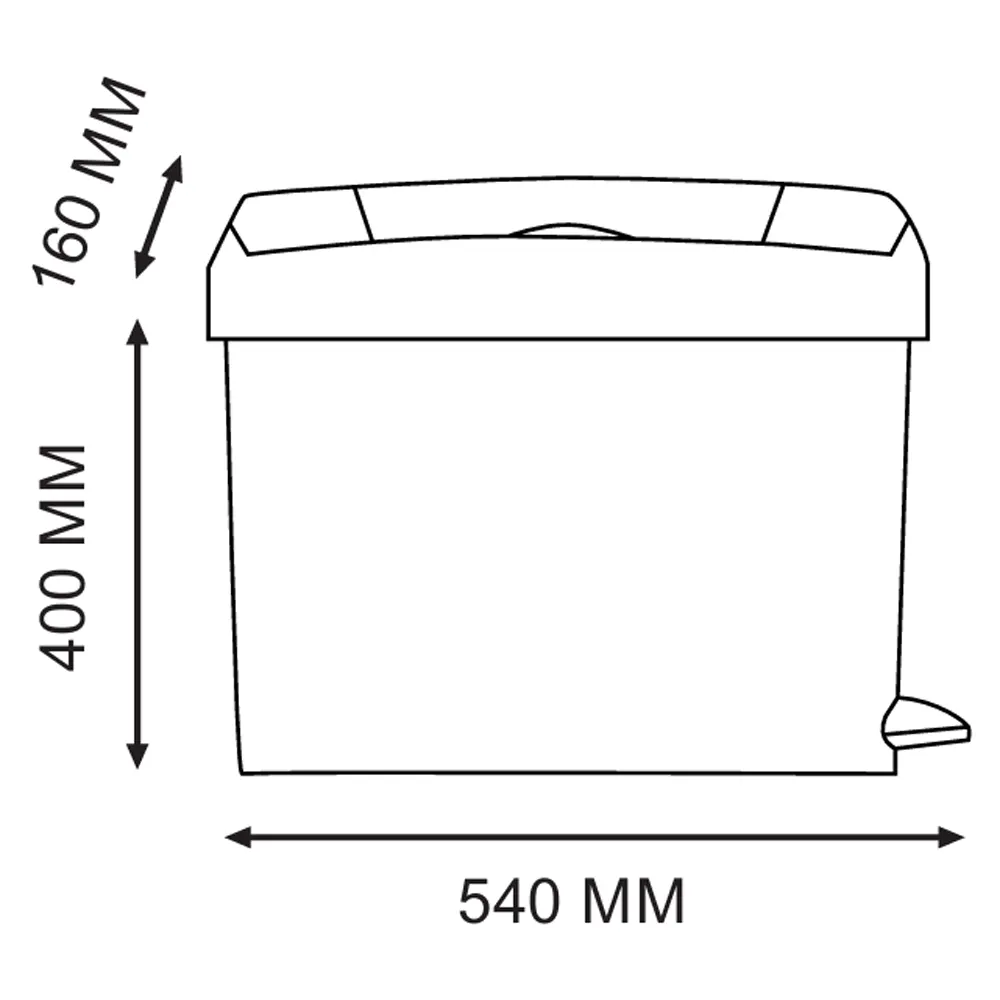 Clear+ pedálos szemetes